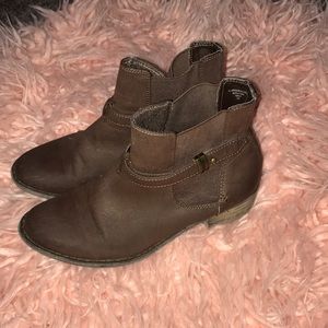 Brown ankle boots from DSW